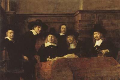 REMBRANDT Harmenszoon van Rijn The Syndics of the Amsterdam Clothmakers'Guild (mk08) Germany oil painting art